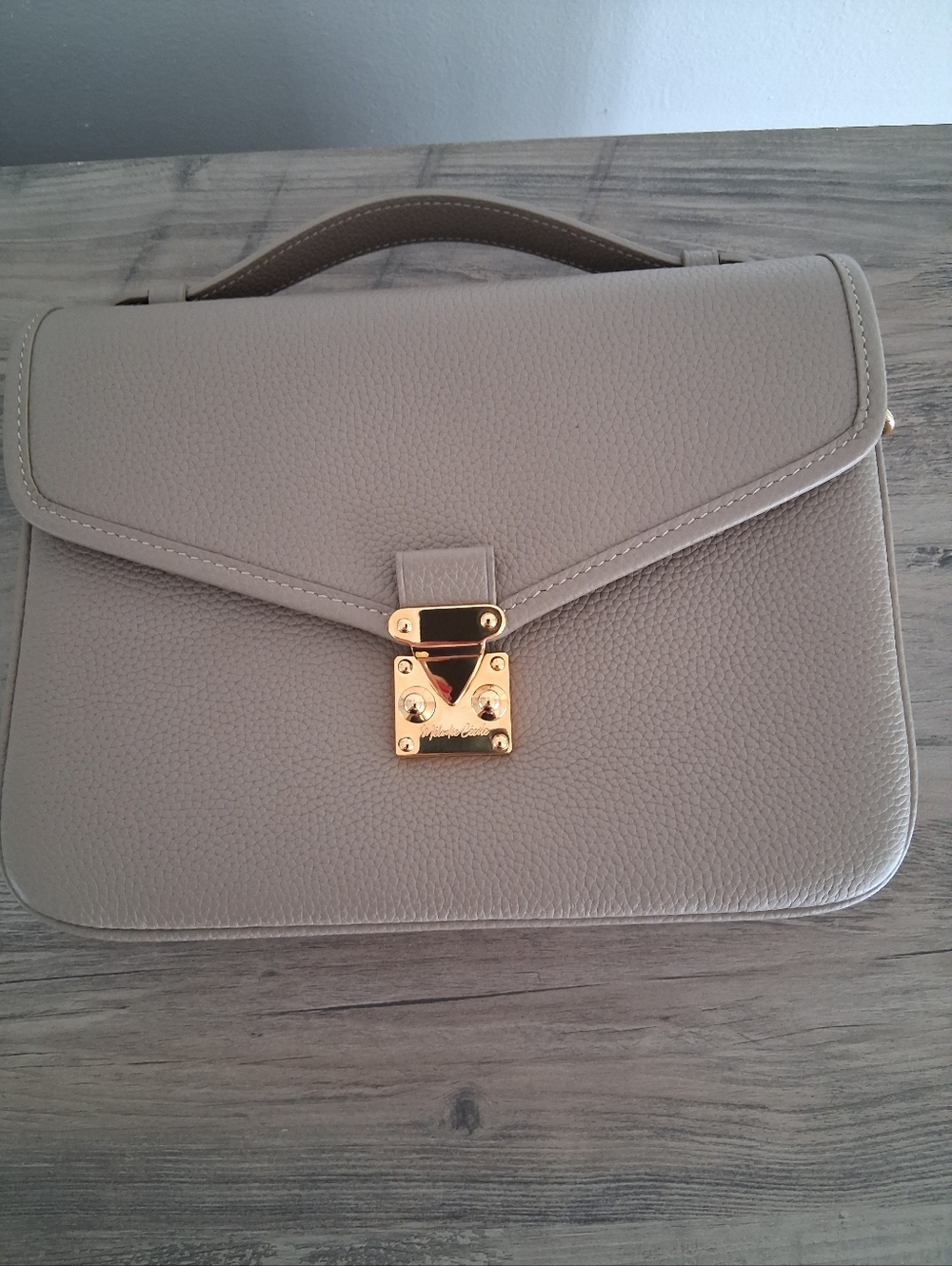 DUYP Melodie Cecile TAUPE - "Paris 15" Satchel Crossbody bag